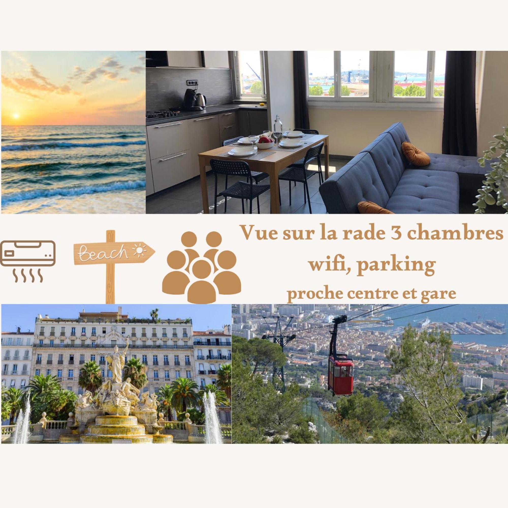 Tout Confort Toulon Centre Appartement 3 Chambres, Vue Sur La Rade Экстерьер фото